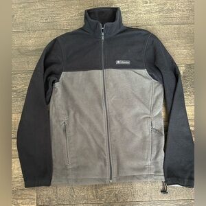 Men’s‎ Columbia fleece jacket small gray